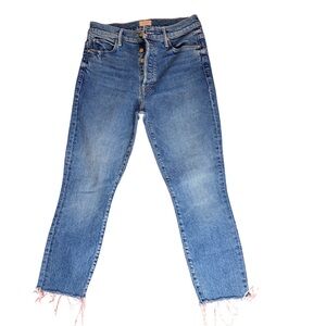 MOTHER‎ The Stunner Ankle Fray Jeans – Crate Digger 
Size 29